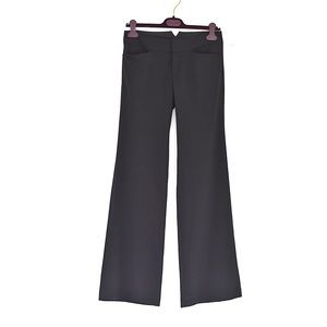 Club Monaco Wool Boot Cut Trouser Pants Black Sz 2